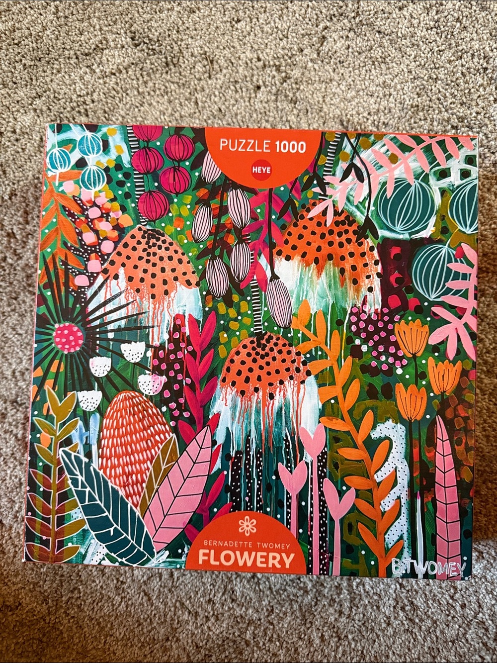 'Flowery' Colorful Floral Puzzle - 1000 pieces